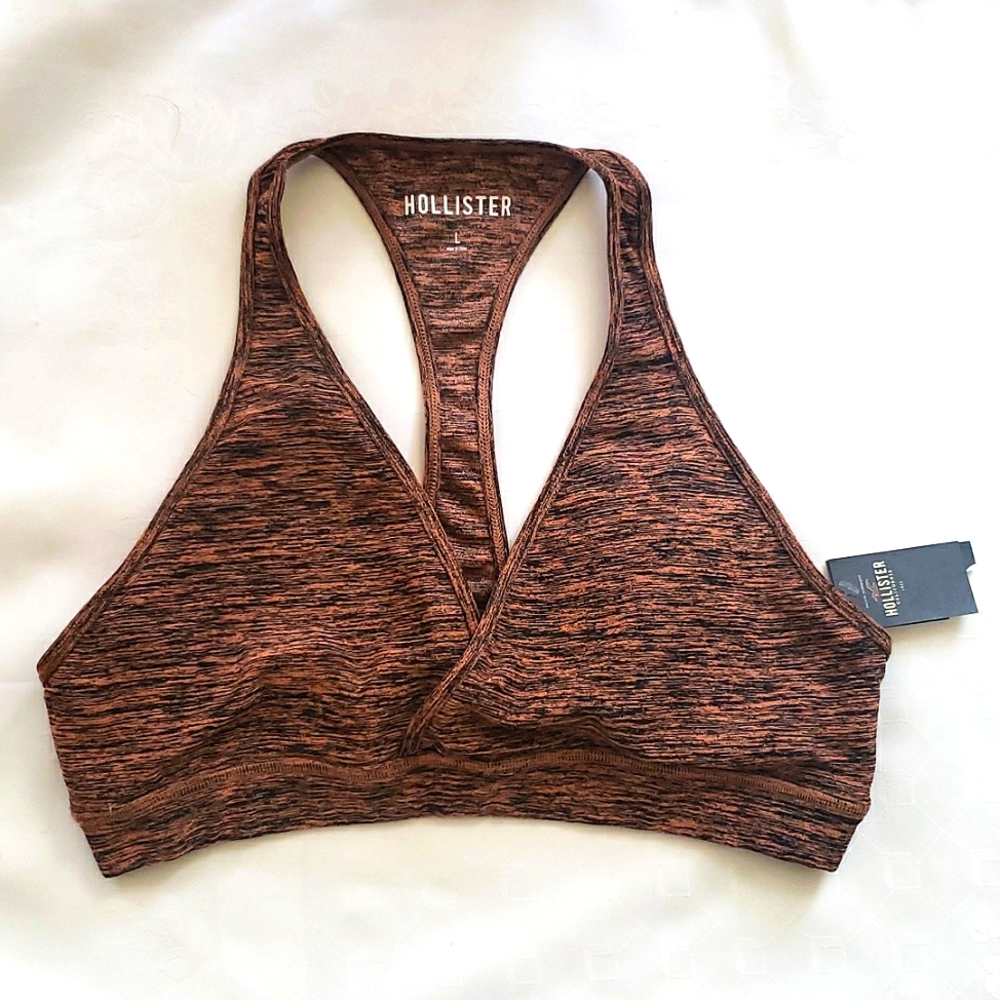 New Hollister Sport Racerbac Bra Size L
